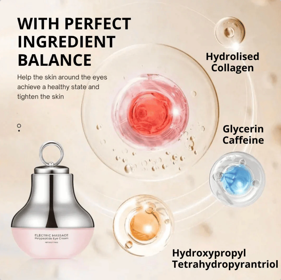 GlowlyBeauty's Revive - Light Eye Massage Cream